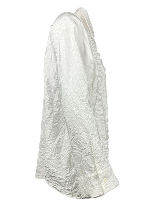 women's white slub effect shirt ( Nude ) | 527301